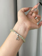 AAPLUS Crystals - Natural Hetian Jade Bead Bracelet