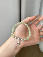 AAPLUS Crystals - Natural Hetian Jade Bead Bracelet