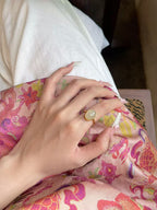 AAPLUS Crystals - Sky Blue Nephrite Jade Ring