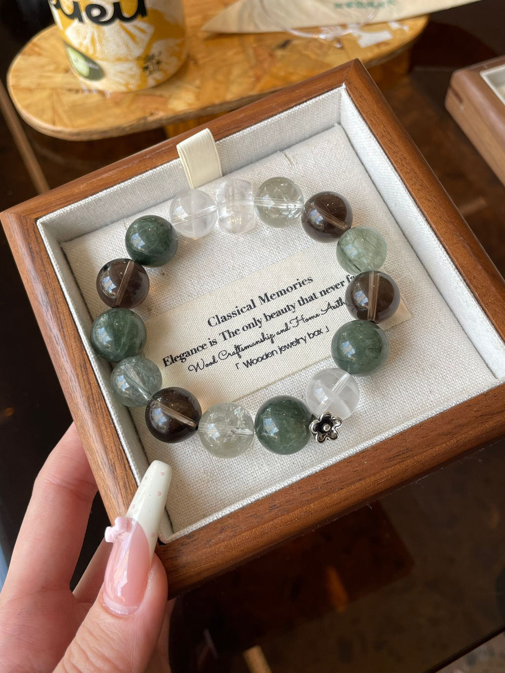 AAPLUS Crystals Natural Stone Bracelet for Healing - 5-Stone Mix