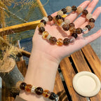 AAPLUS Crystals - Smoky Quartz, Phantom Quartz & Yellow Tower Crystal Energy Raw Stone Set