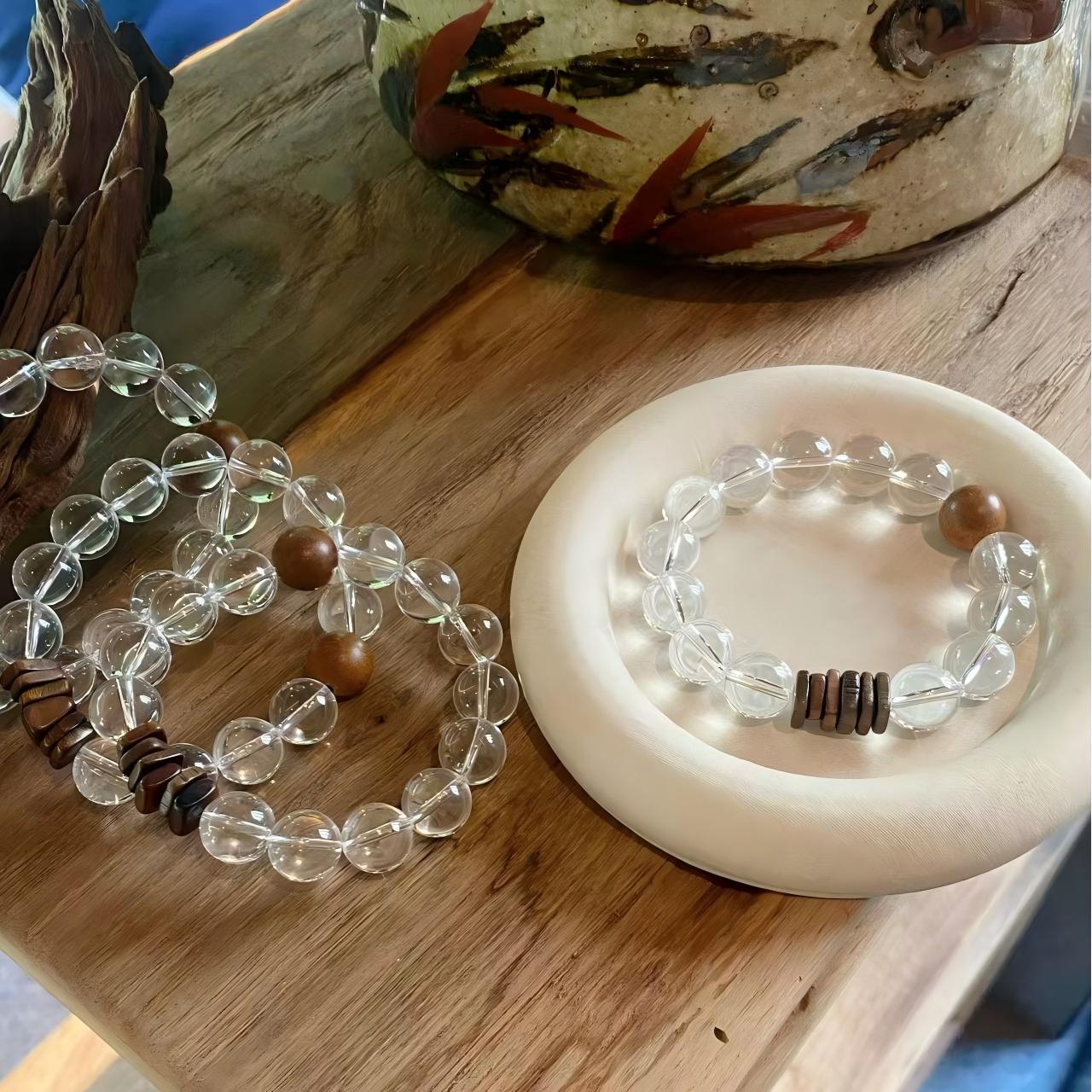 AAPLUS Crystals | Clear Quartz & Agarwood Energy Purification Set