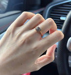 AAPLUS Crystals - Rare Smoke Purple Jade Statement Ring