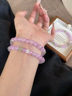 AAPLUS Crystals: Serenity Kunzite and Aqua Jade Bracelet
