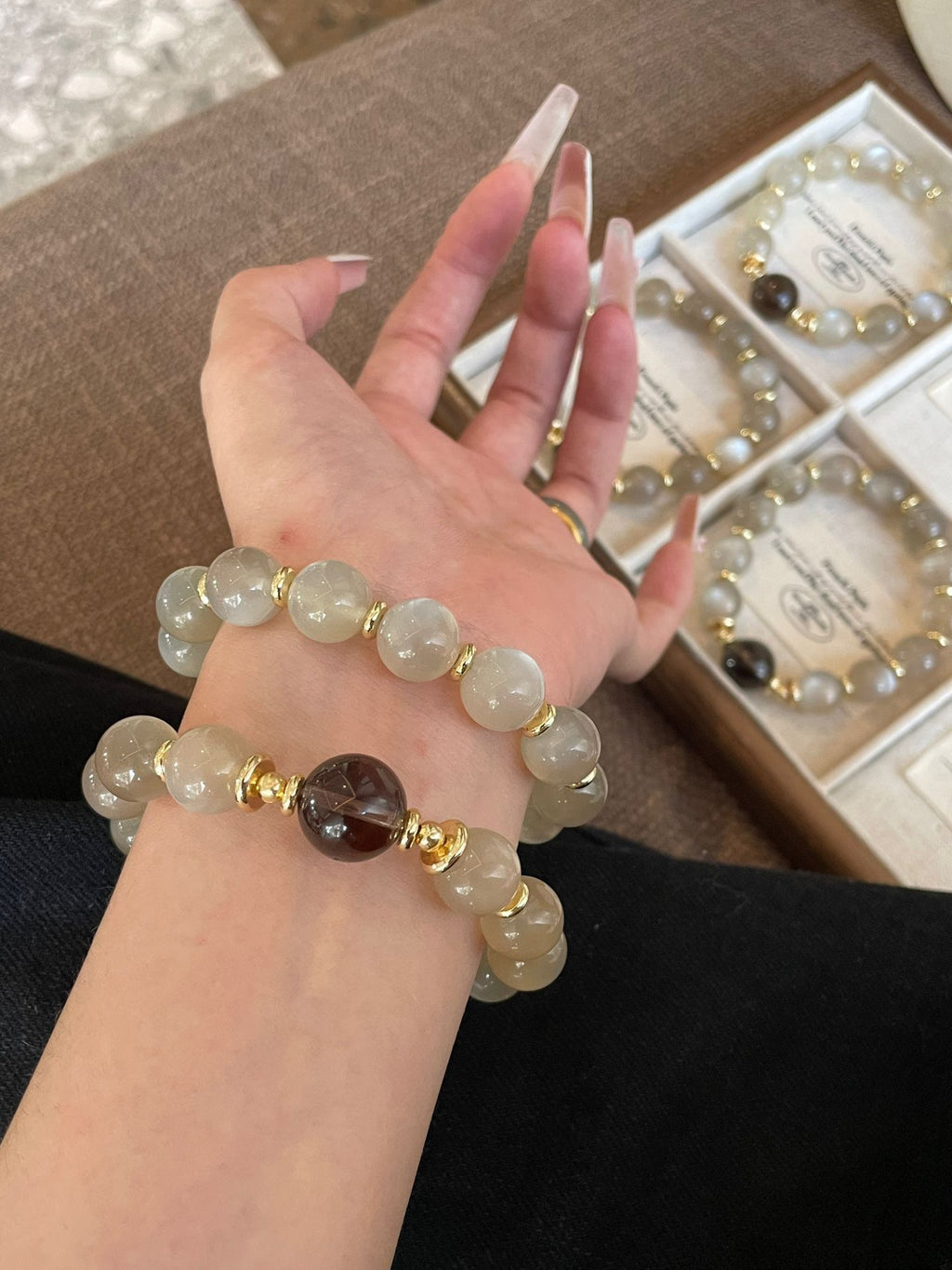 AAPLUS Crystals Moonstone Bracelet for Elegance & Calm