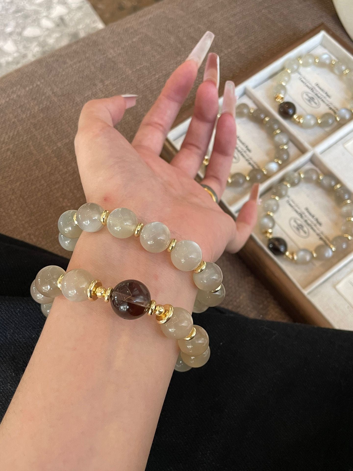 AAPLUS Crystals Moonstone Bracelet for Elegance & Calm