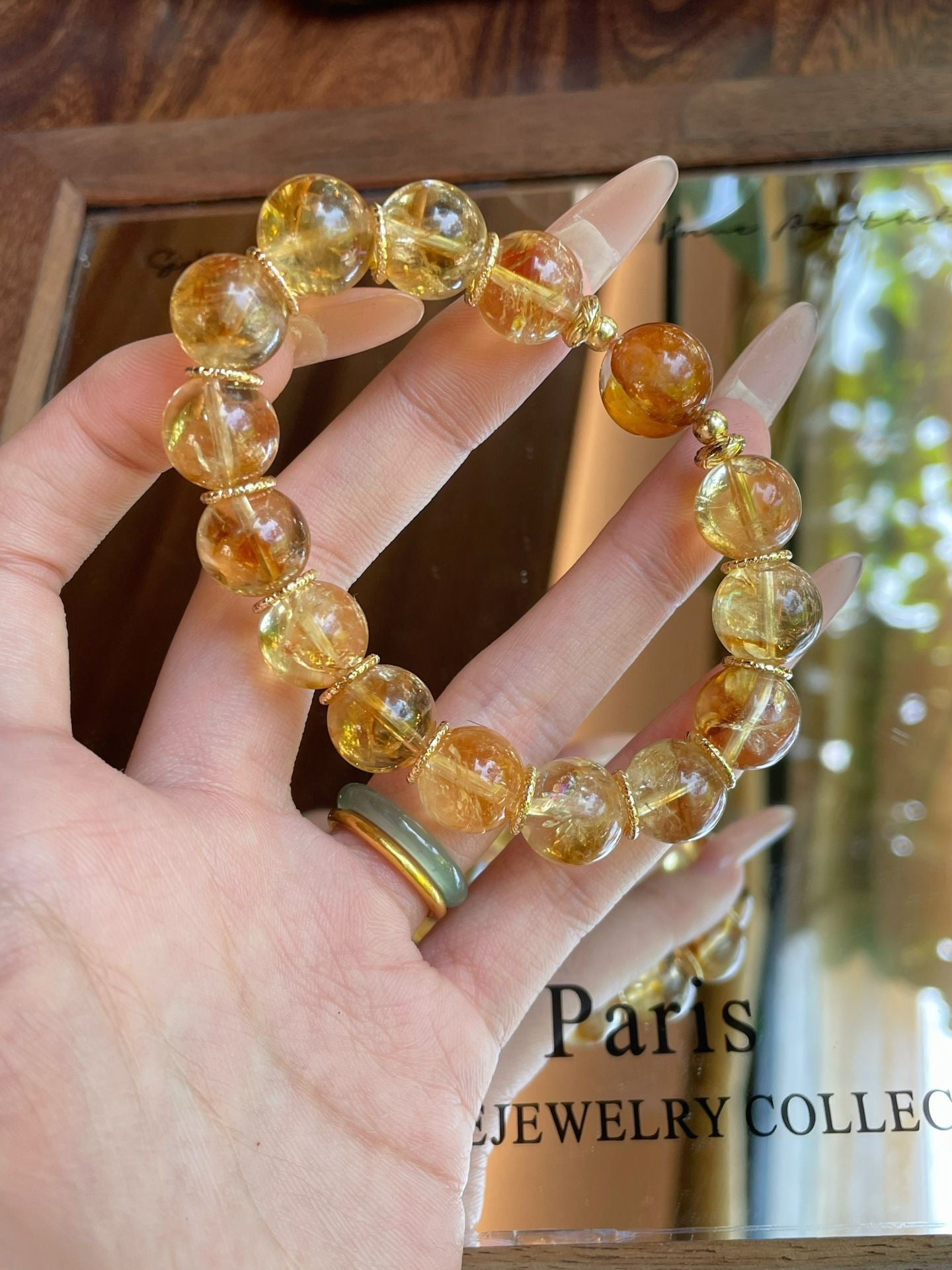 AAPLUS Crystals - Yellow Phantom Quartz & Rutilated Quartz Bracelet